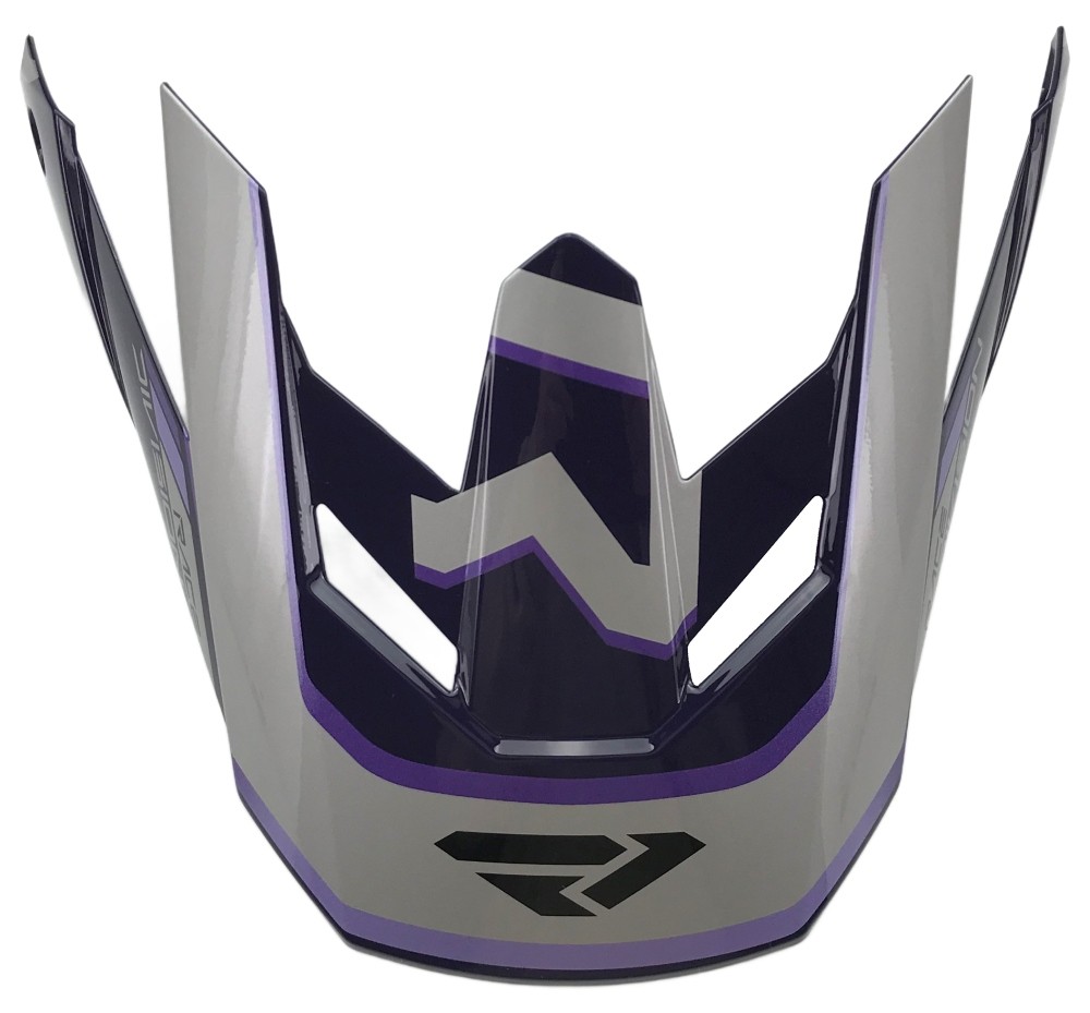 FXR ATR-3 Helmet Visor/Peak Gray/Purple