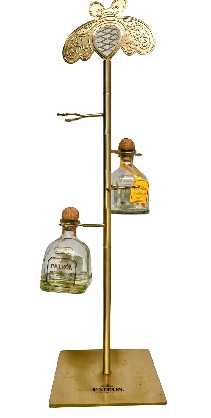 Exclusive Metal Patron Bottle Display