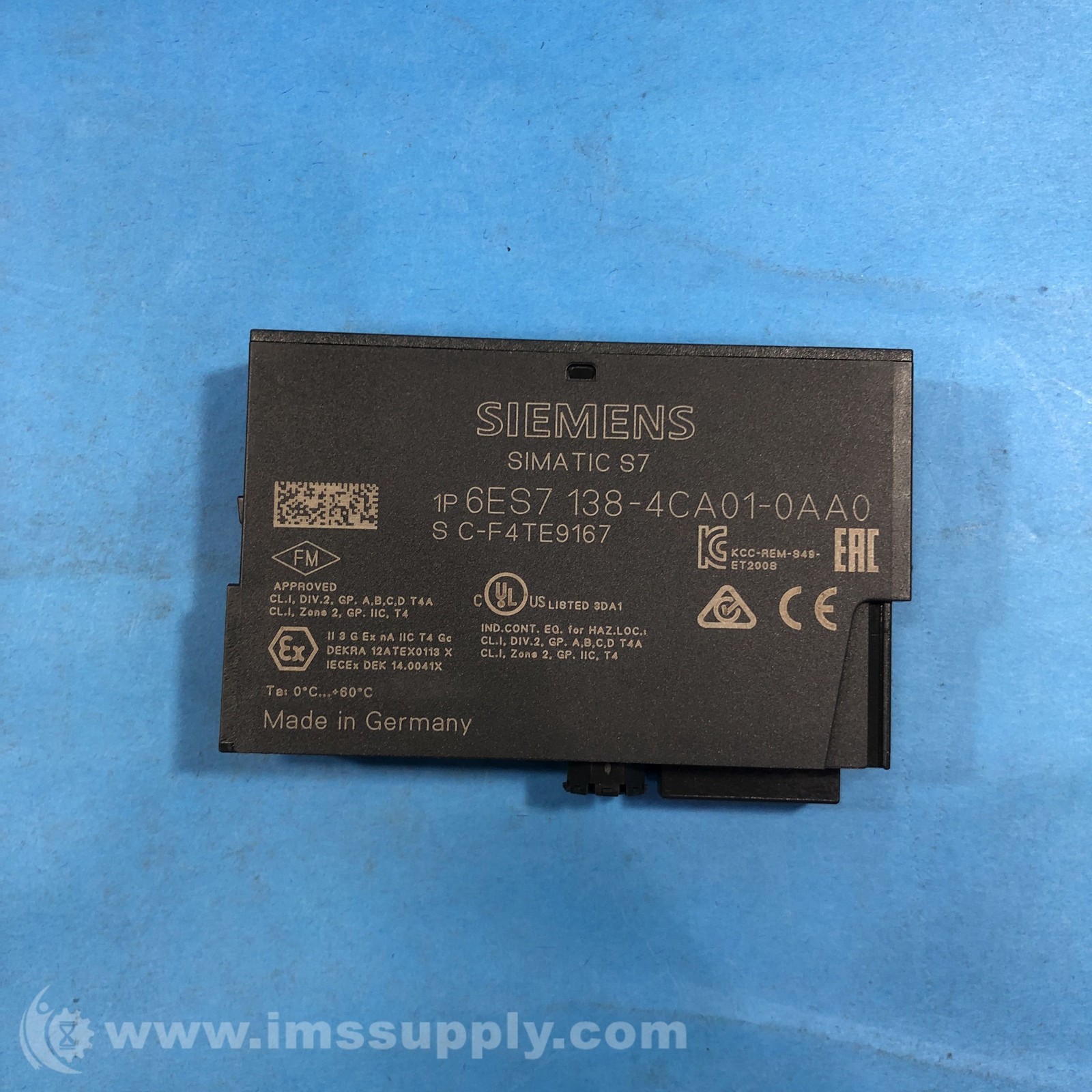 Siemens 6ES7 138-4CA01-1AA0 Power Module FNOB