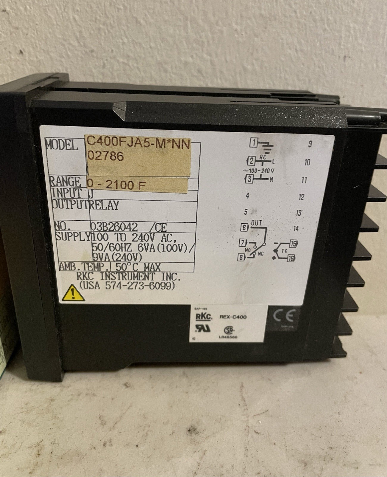 RKC Rex-C400 C400F JA5-M*NN 02786