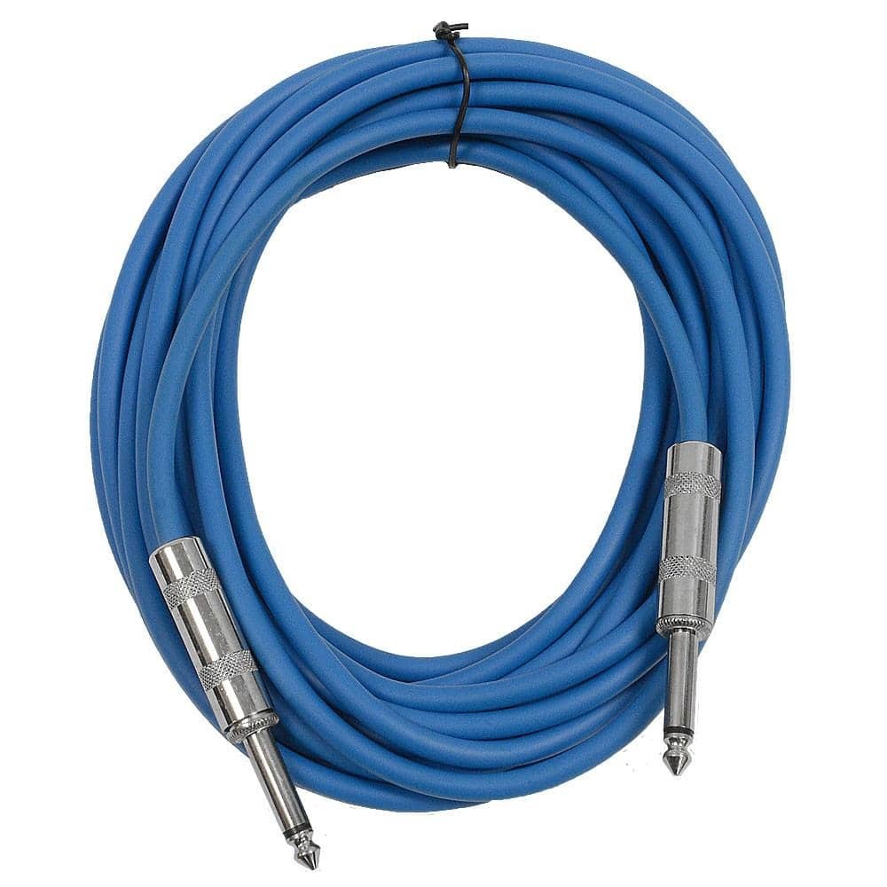 6 Pack 25ft TS Patch Cables Assorted Colors Audio Instrument Guitar Leads
