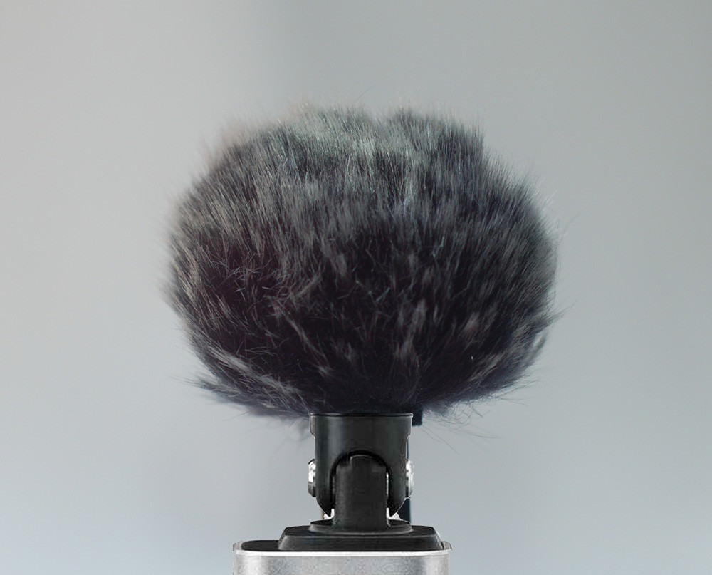 2pcs Furry Cover Windscreen Windshield Muff  for SHURE MV88 Microphone