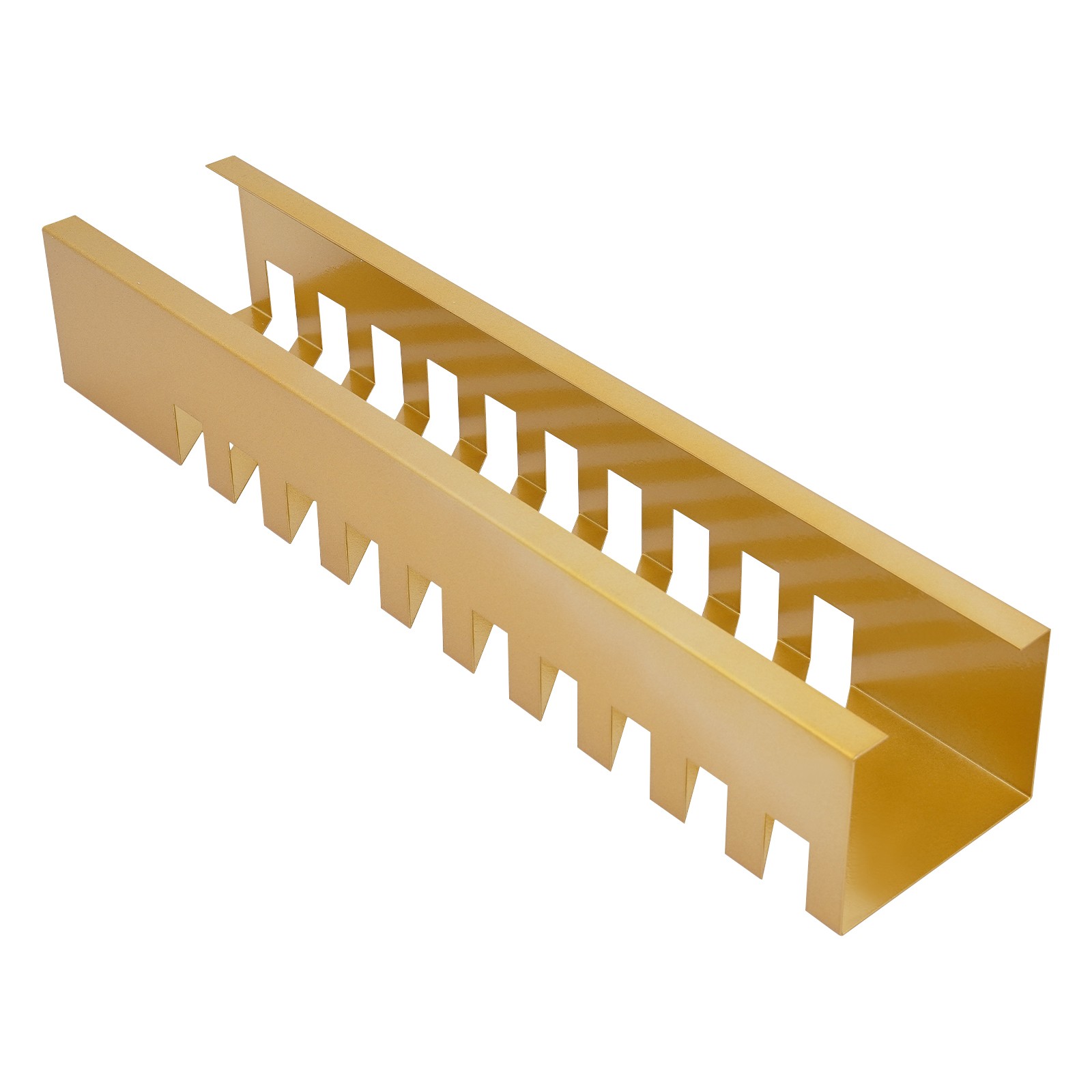 Gold Tile Display Rack 10 Slots Tabletop Slanted Sample Holder Iron
