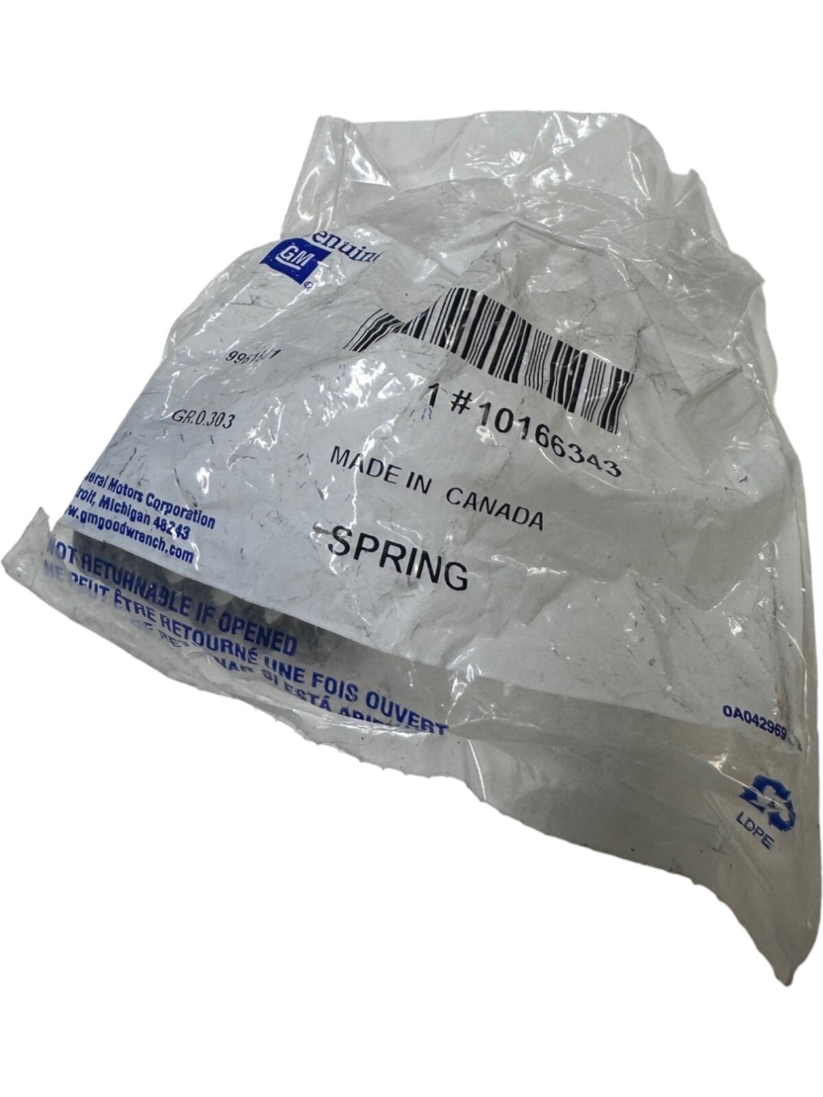 Genuine GM 10166343 Spring **SALE**