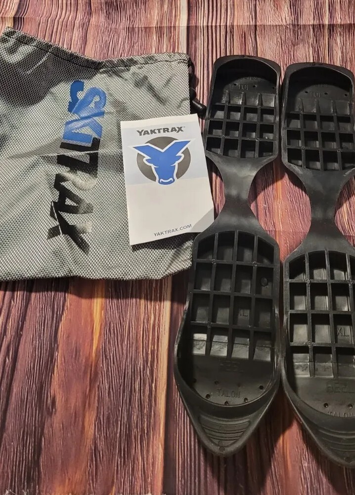 Yaktrax Ski Trak XL LN EUC Enhanced Traction And Boot Protection Rocker Sole Bag