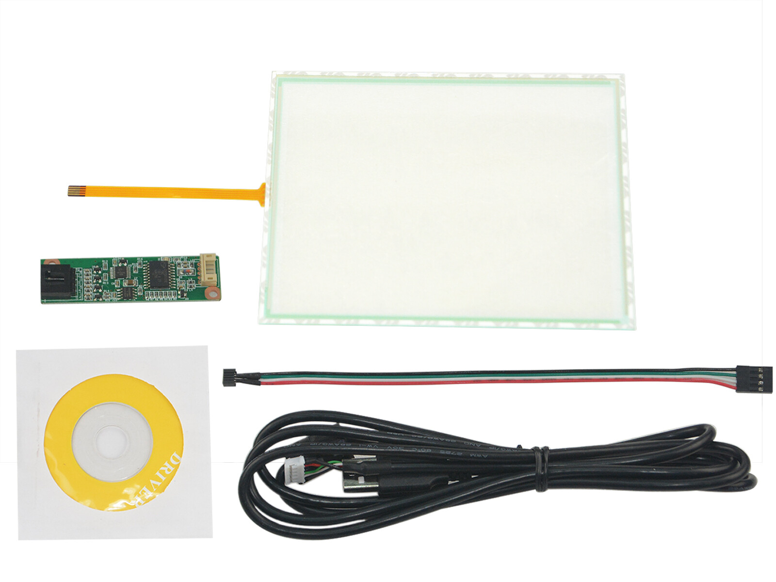 6.5inch 4 Wire Resistive Touch Panel 146mm x 114mm USB Card For 4:3 LCD Screen