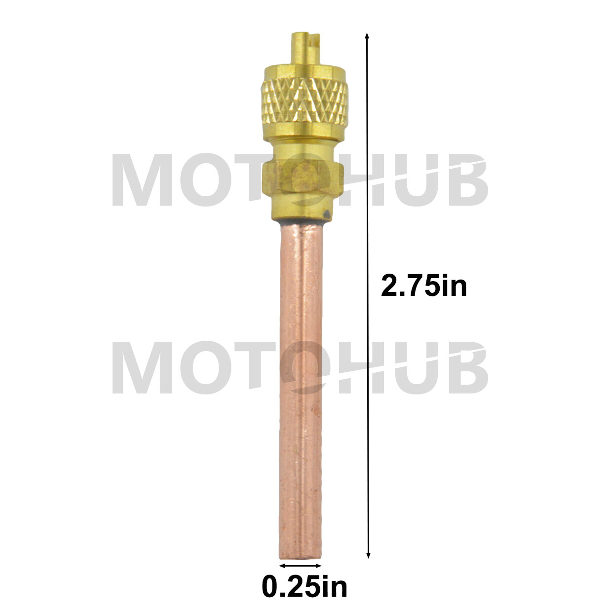 10x HVAC AC Schrader Valve 1/4" SAE * 1/4" OD * 2.75" Stem Core Remover Cap Tube