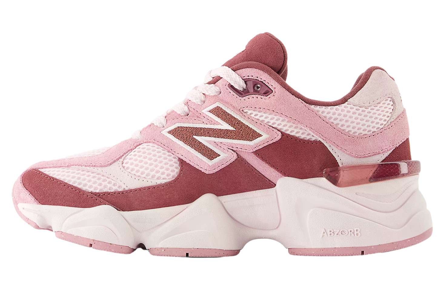 New Balance 9060 Pink Granite Washed Burgundy Kids - GC9060EP