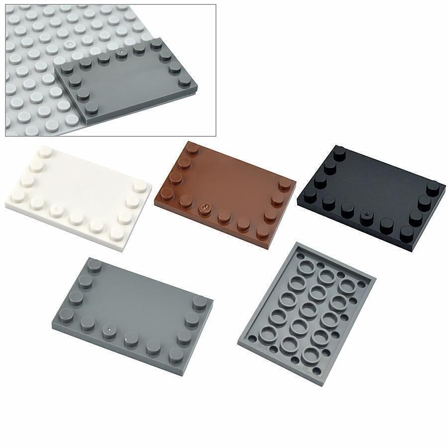 ️ for Lego Compatible Parts 6180 (10pcs) Tile 4x6 with Edge Studs Choose Color