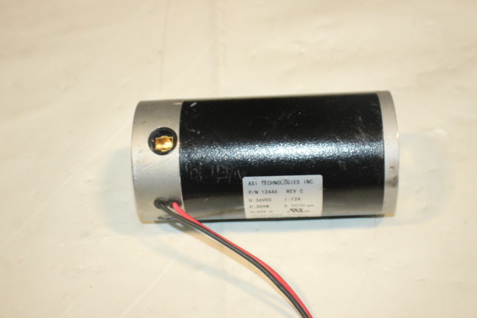 ASI Technologies Transaxle Motor 12446 36VDC 12A 2070RPM