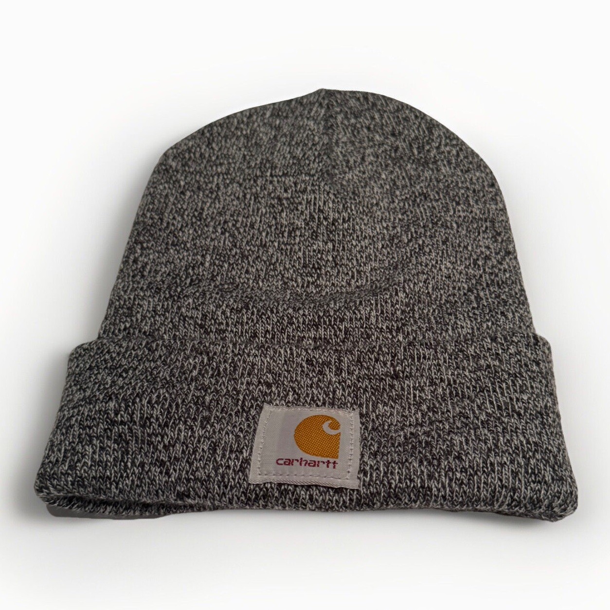 Carhartt Knit Cuffed Beanie Heather Gray One Size Winter Casual Outdoor Workwear