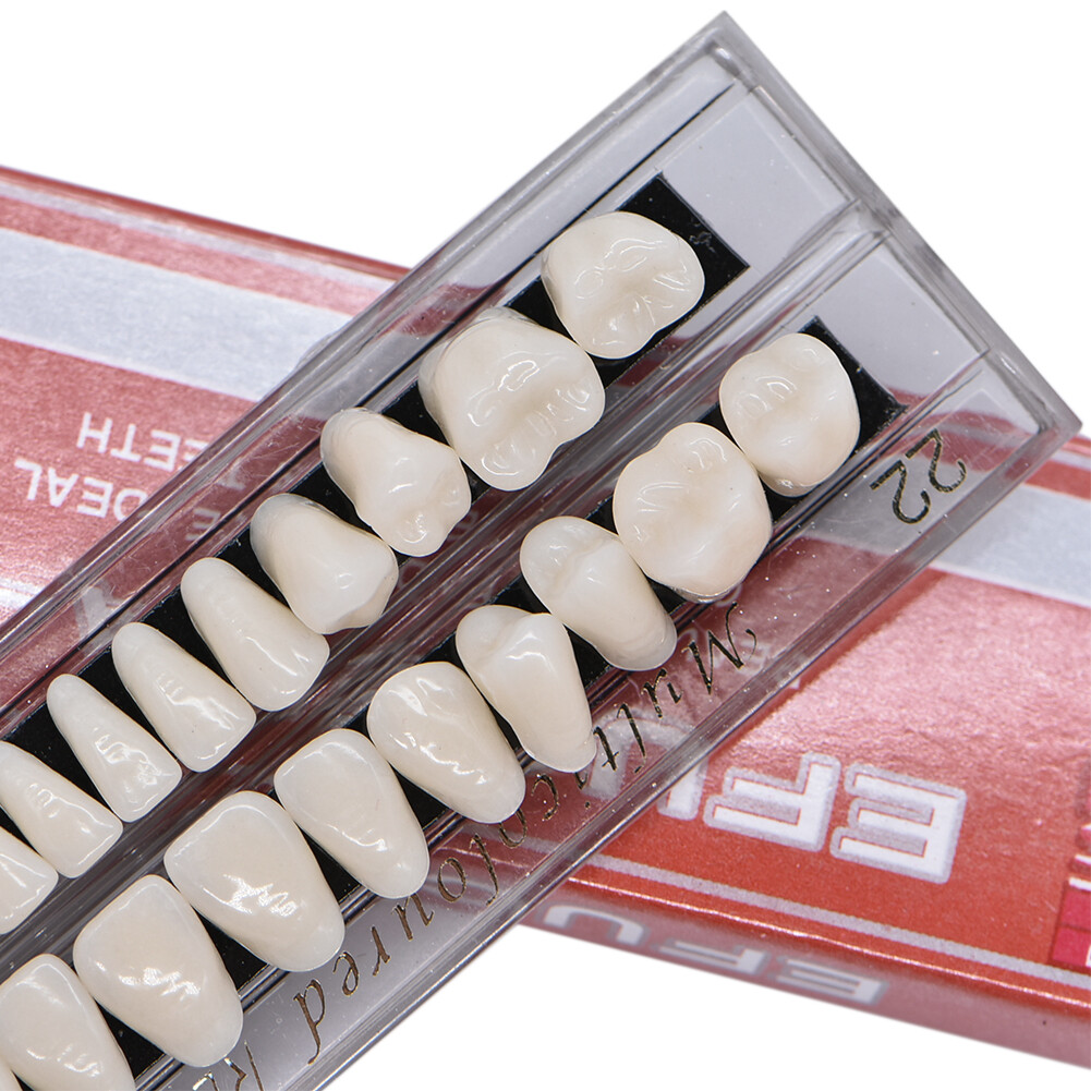 15Sets Acrylic Resin Denture A2 A3 Shade Dental False Teeth Full Set Upper Lower