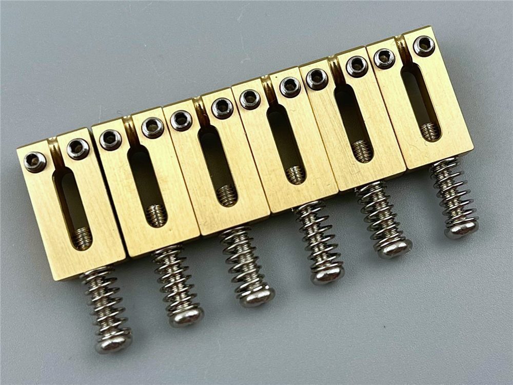 Solid Brass Bridge Saddles For Fender Stratocaster Telecaster 2 1/16" or 2 1/8"
