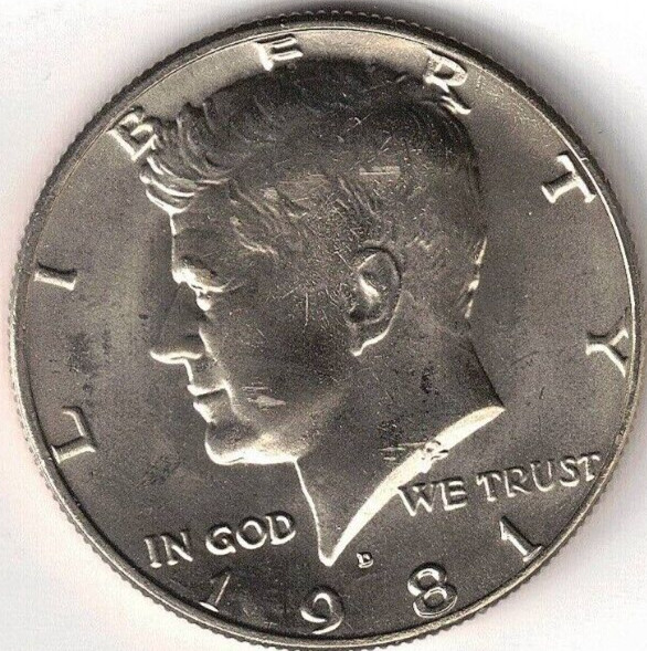 1981-D Denver A/Uncirculated Half Dollar Coin!