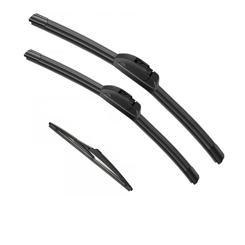 Set of 3 Front & Rear Wiper Blades For Nissan Versa 2007-2011 OEM Quality