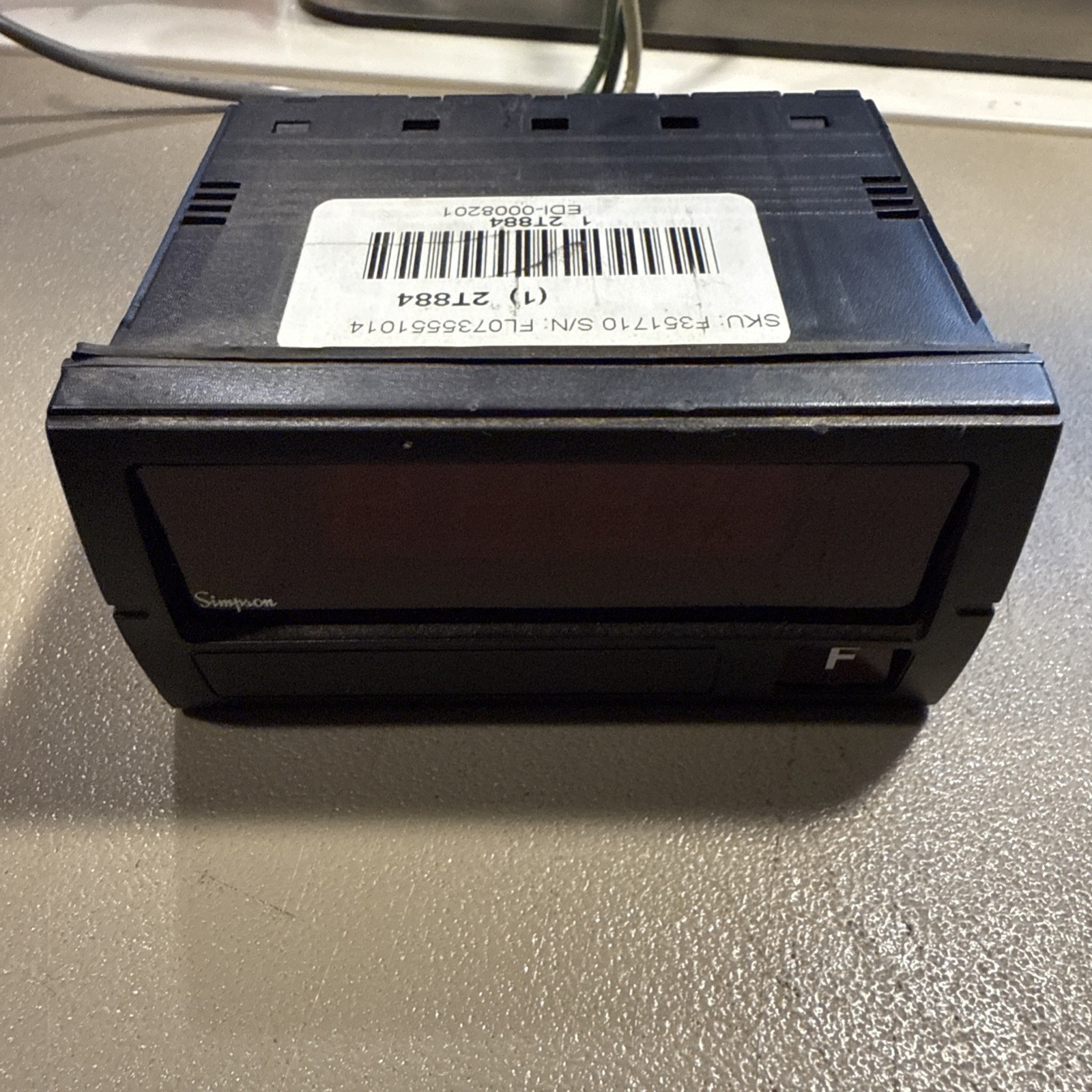 Simpson 2T884 Panel Meter Switch For Mud Tank Level