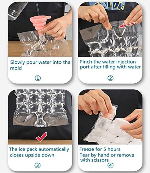 Disposable Ice Cube Trays for Freezer Ball Ice Cube Mold Ice 50 count pack