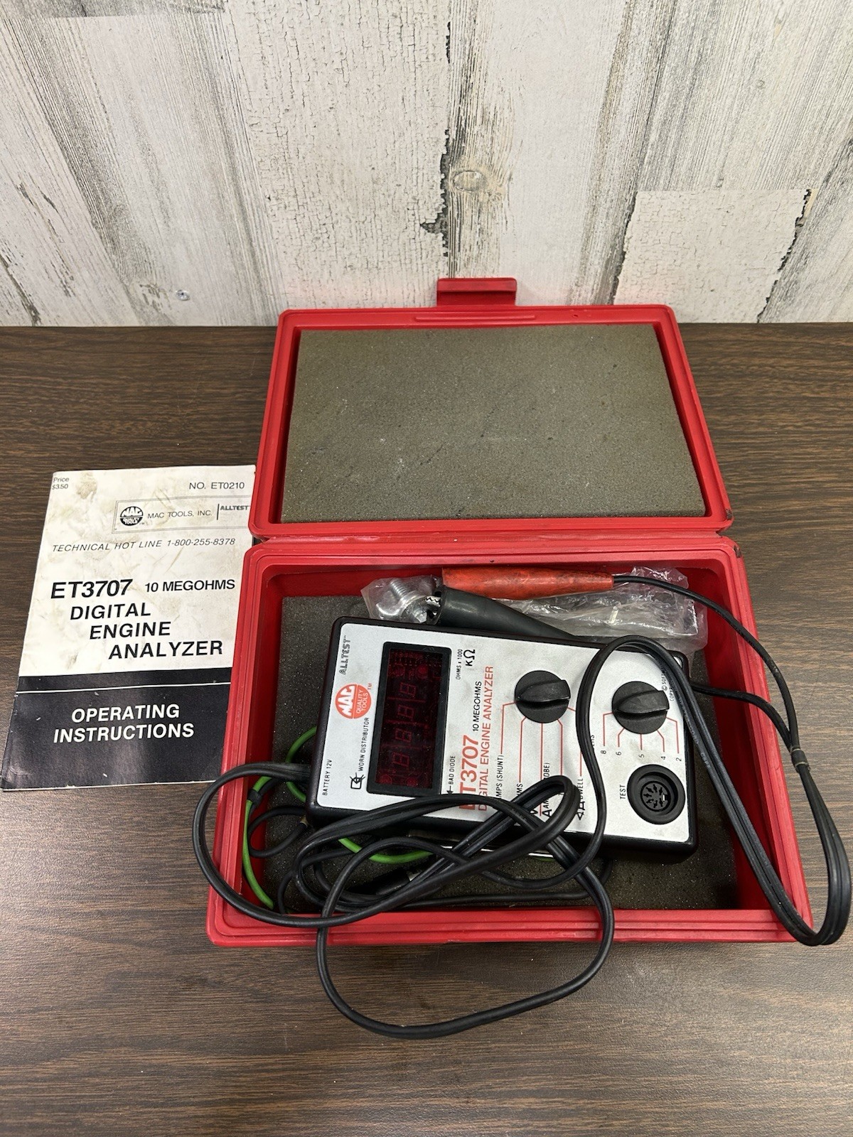 Mac Tools Digital Engine Analyzer ET3707 For Parts Or Repair