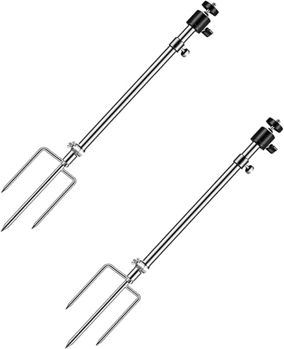 Adjustable 360° Camera Mounting Bracket - Stainless Steel, 2 Pack Included