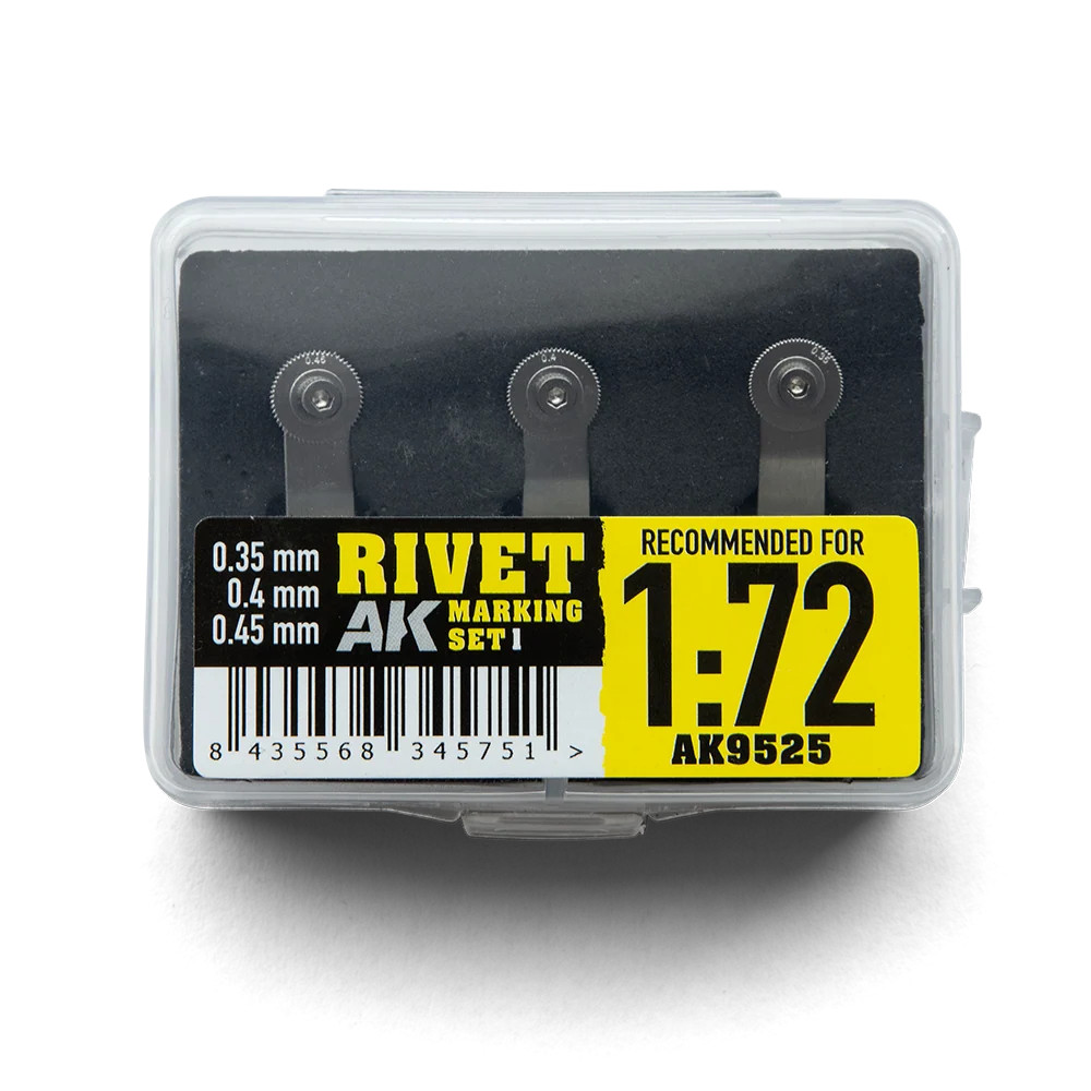AK Interactive AK9525 Rivet Marking Set 1 (Recommended for 1/72)