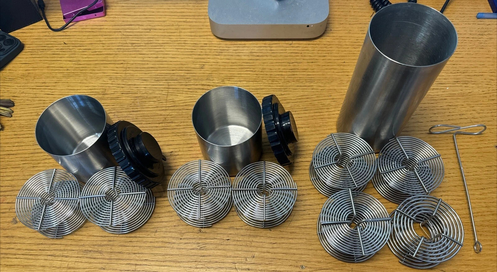 Vintage Kinderman Stainless Steel Film Developing Tank w/Two 35mm Film Reels