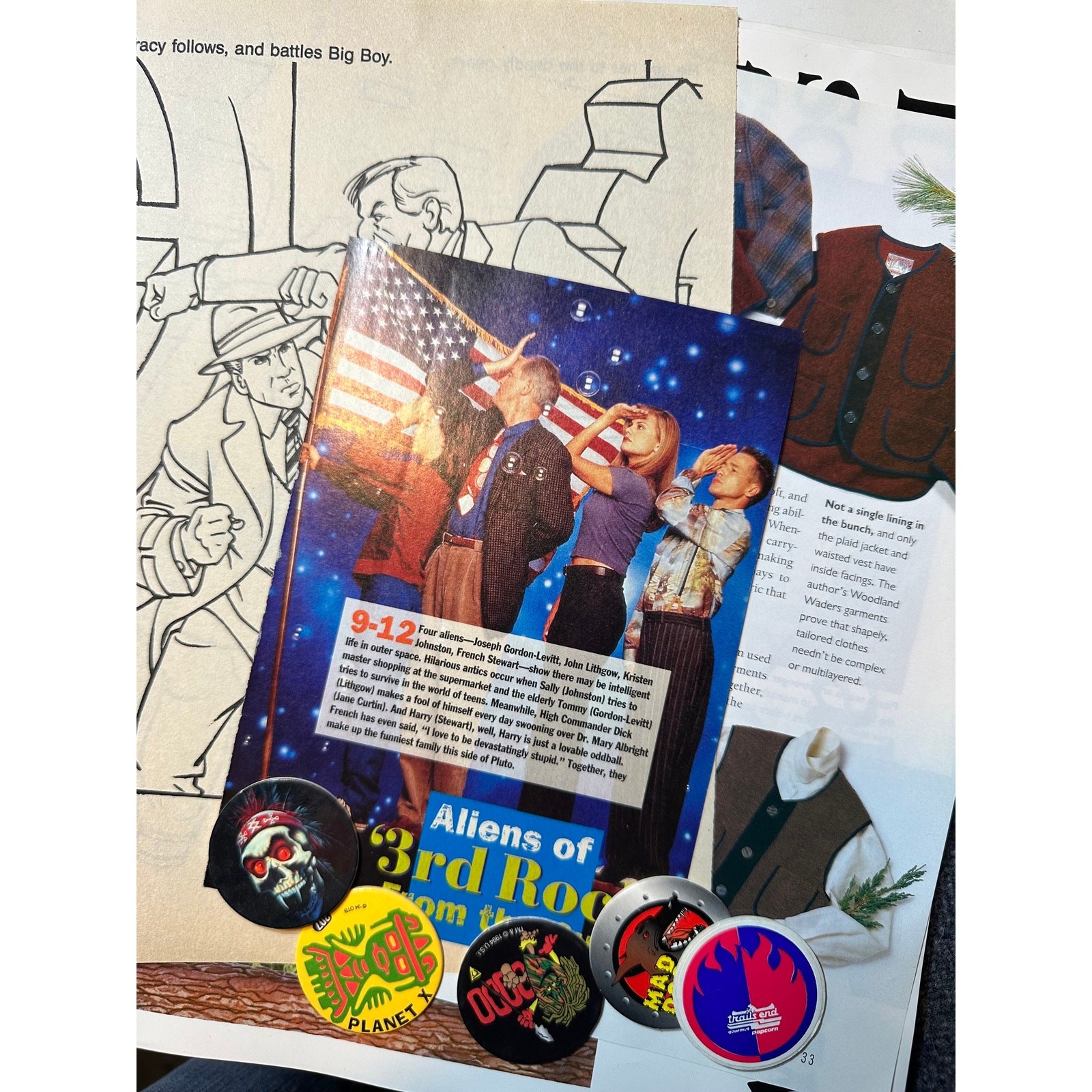 Retro Authentic 1990's Paper Ephemera Bundle -Approx. 20 Pc -Scrapbook/Craft