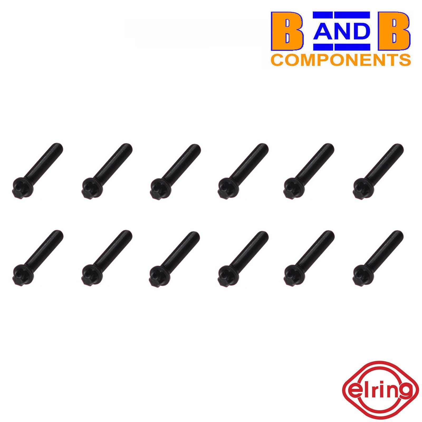 12X ELRING 434.490 CONNECTING ROD BOLT SET M8X1X47 MERCEDES 1120380071 A11203800
