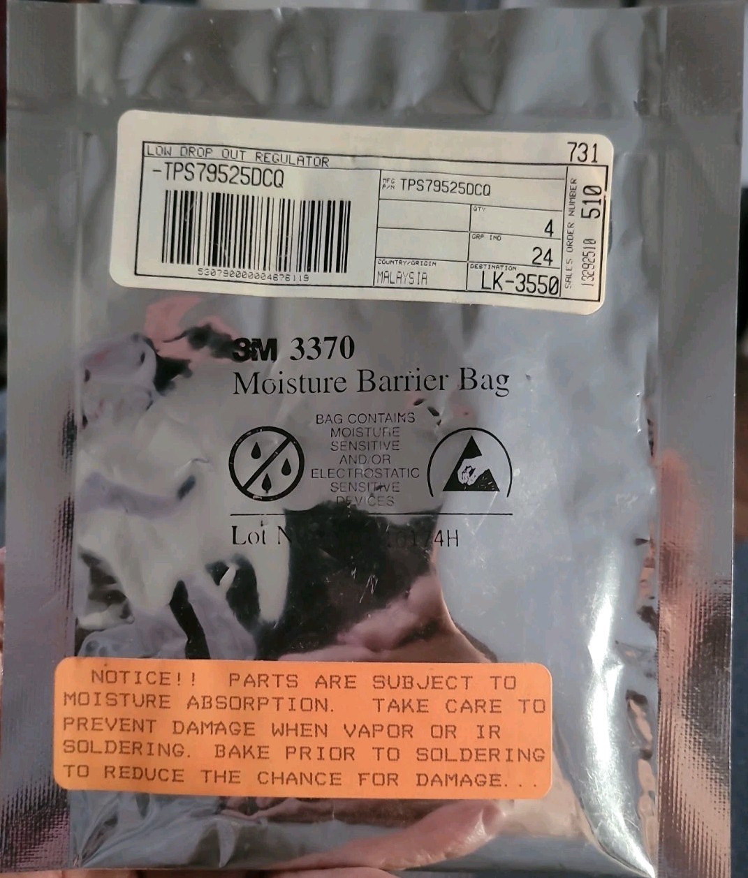 4pcs TPS79525DCQ
