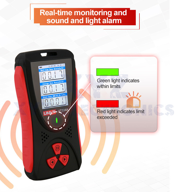UNI-T UT334A High Precision Nuclear Radiation Detector α/β/γ/X Ray Tester Alarm