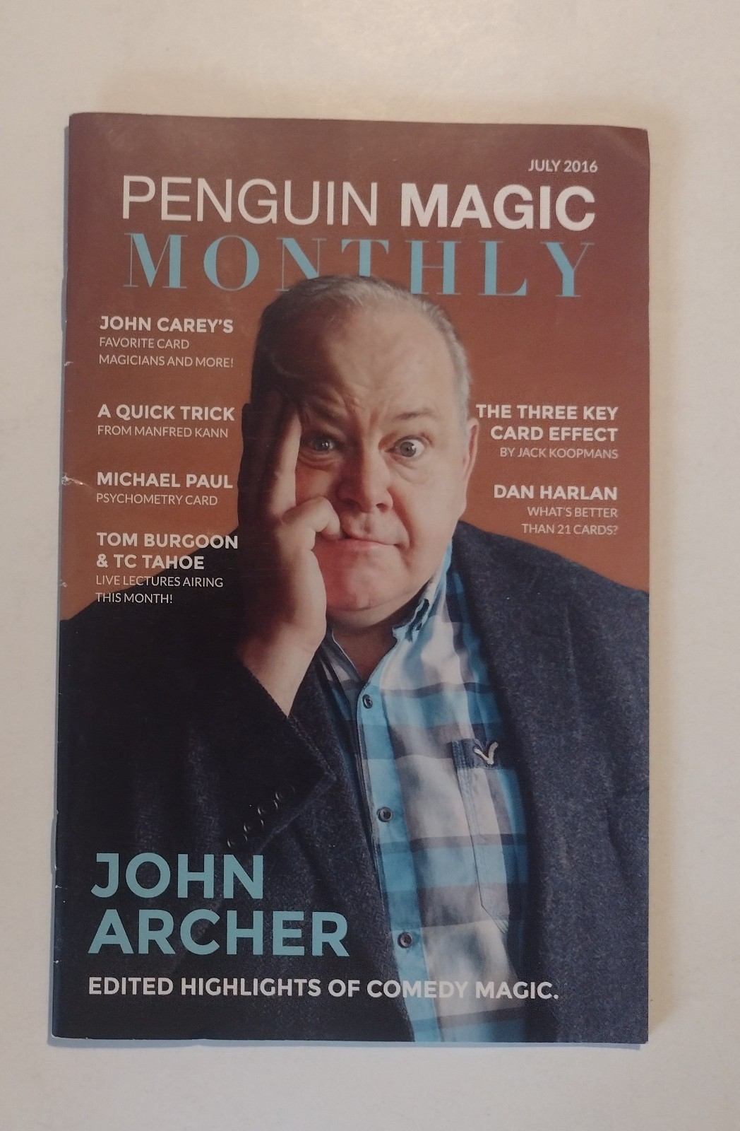 Penguin Magic Monthly July 2016 Dan Archer, Dan Harlan, Michael Paul, John Carey