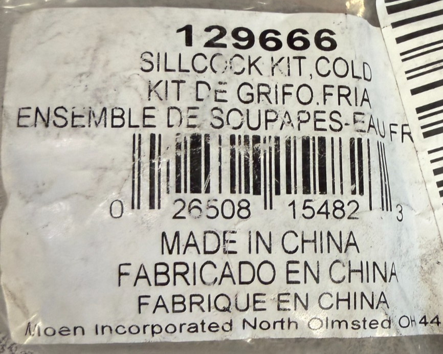 Moen 129666 Sillcock Service Kit