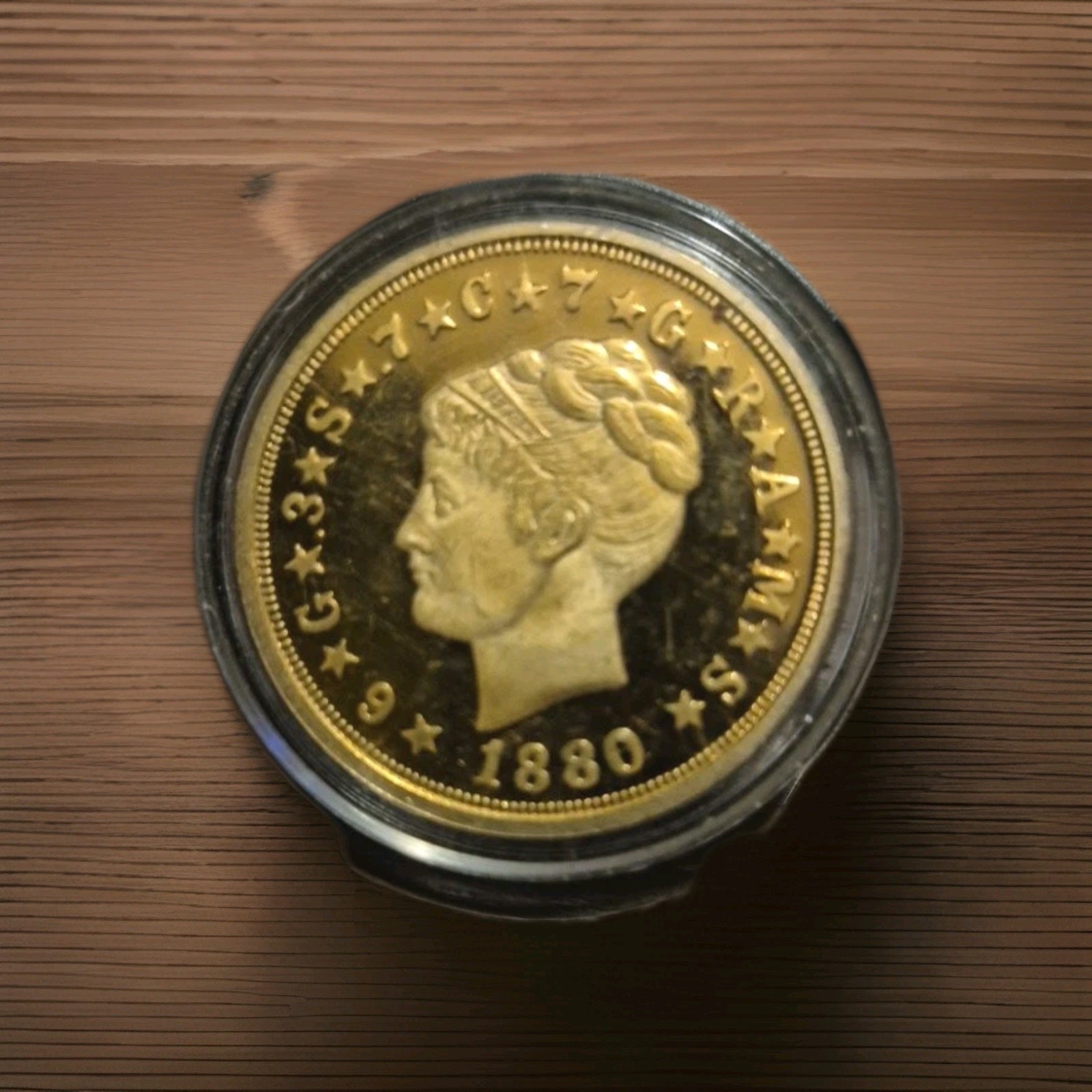 America's Rarest? 1880 Coiled Hair Stella Scandalous $4 Gold Plated Medal