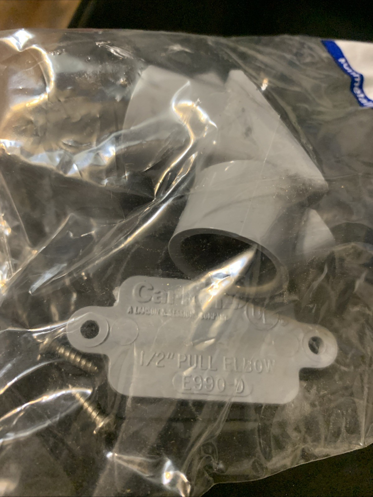 NEW Carlon PVC Pull Elbow, 1/2-In. E990D