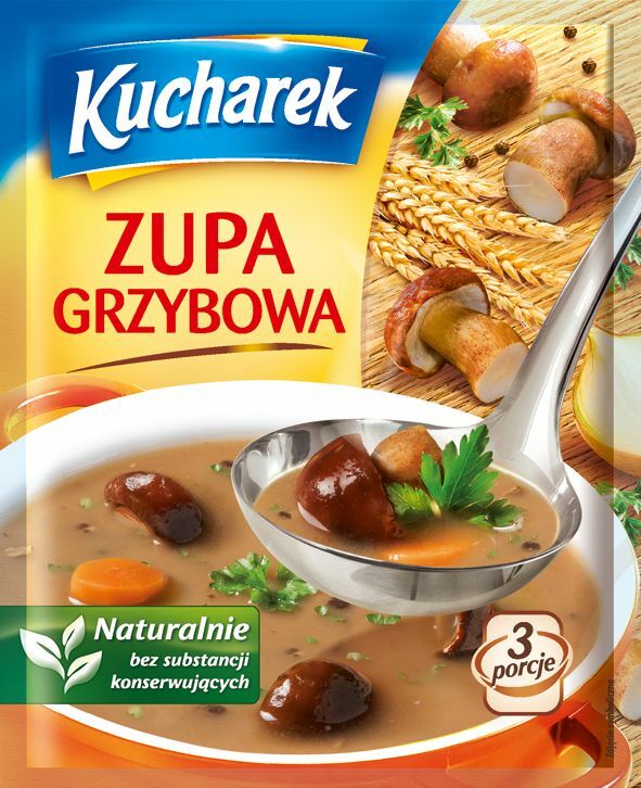 Kucharek Zupa Grzybowa Mushroom Soup 42g Bag (5-Pack) Free Shipping USA Seller!