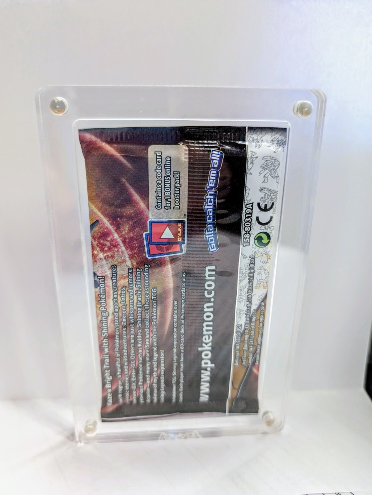 Pokemon Booster Pack Acrylic Display Case Magnet (fits modern and ALL packs)