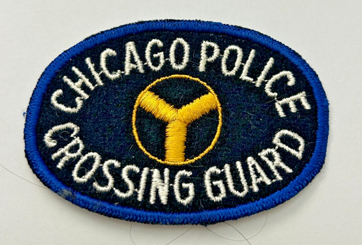Old Chicago Illinois Police Crossing Guard Felt 3" Patch Unused