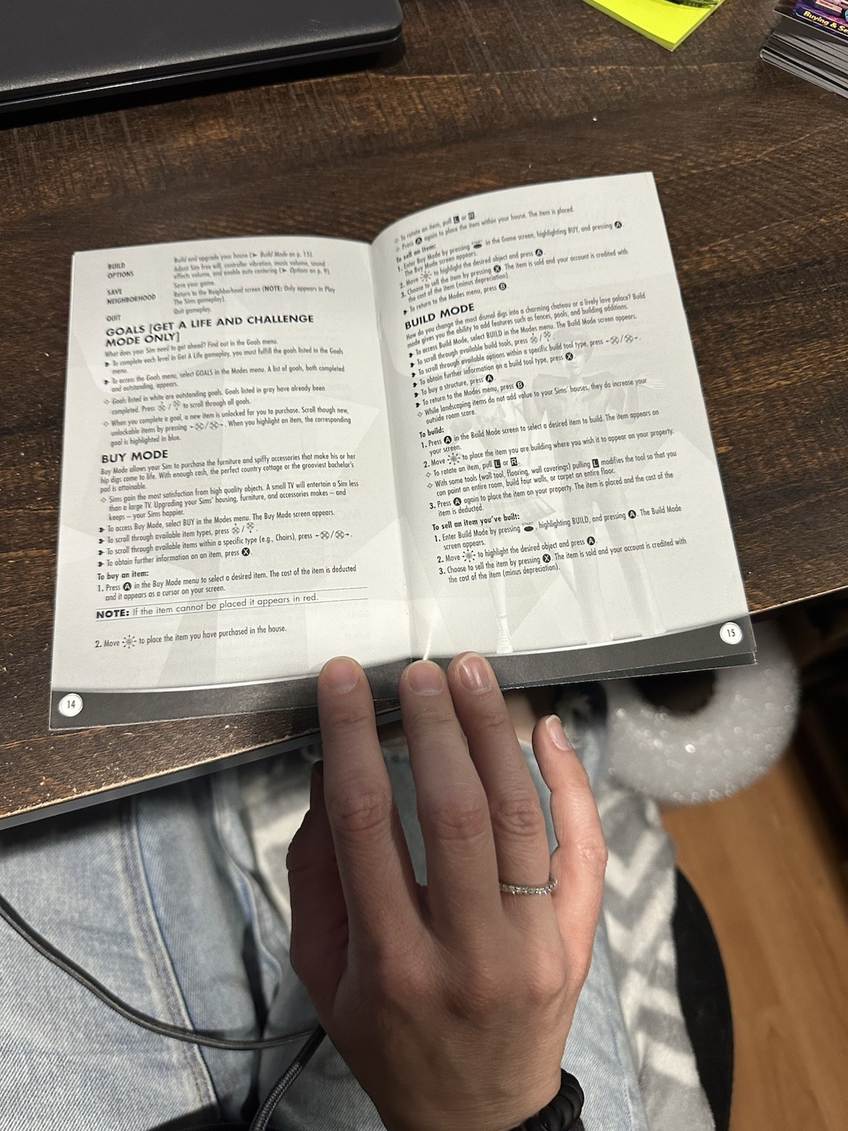 XBOX Manual Only The Sims