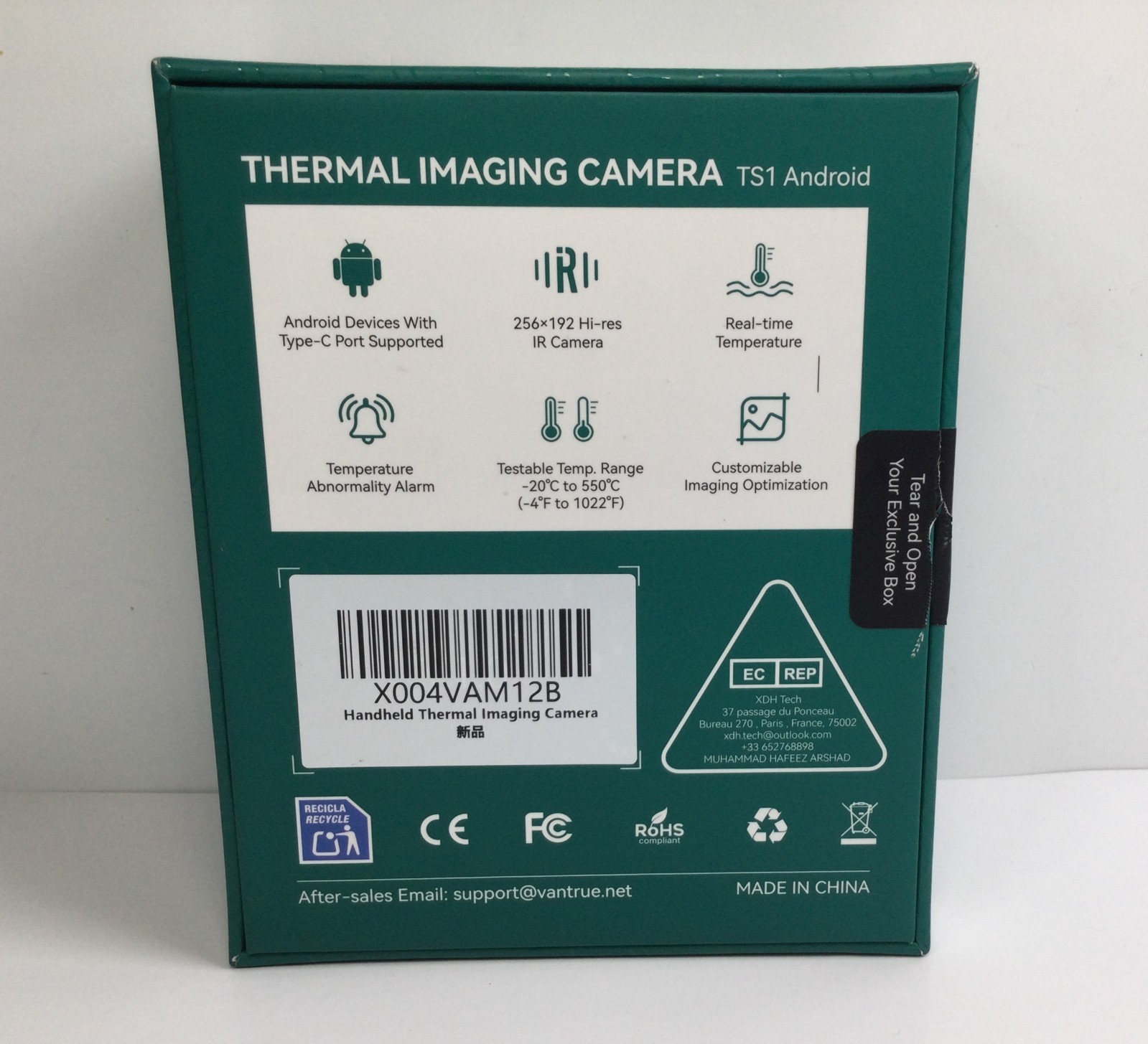 Super Resolution 512×384 Infrared Thermal Camera Android Image Camera