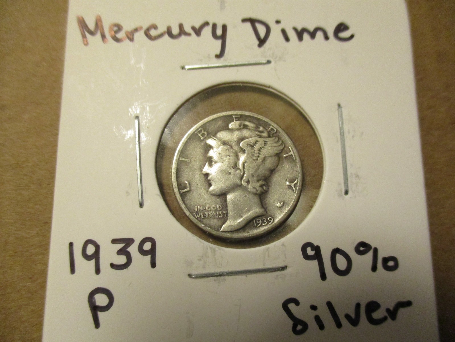 Mercury Dime, 90% Silver 1939-P #63