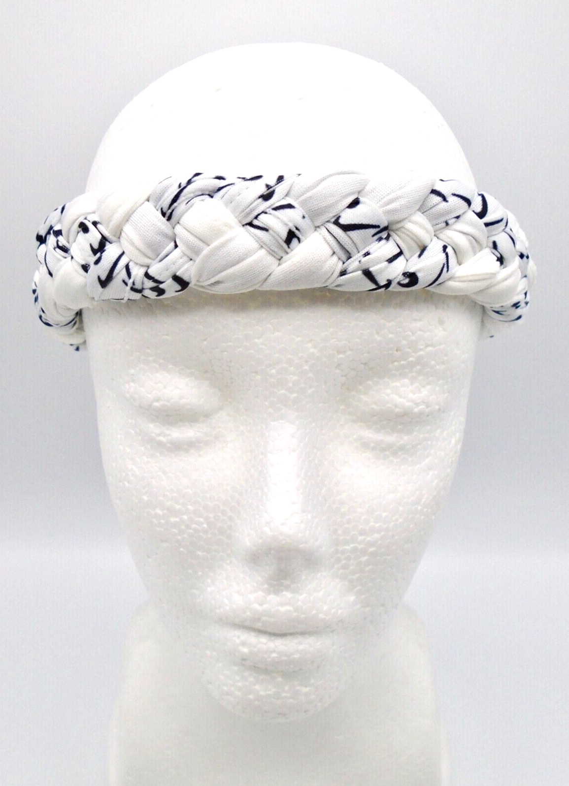 Nike Braided Headband Braided White/Black Women's