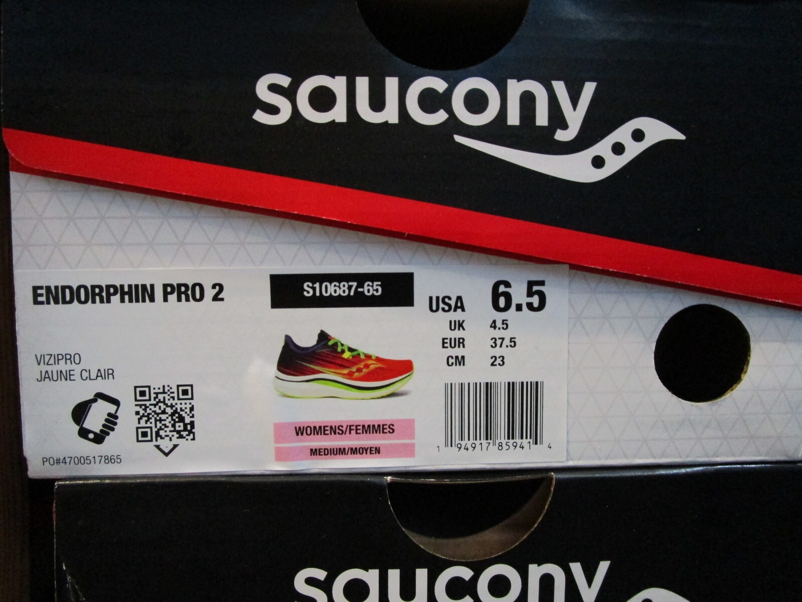 Saucony Women's S10687-65 Endorphin Pro 2 Running Sneaker Shoes, 6.5 Medium US