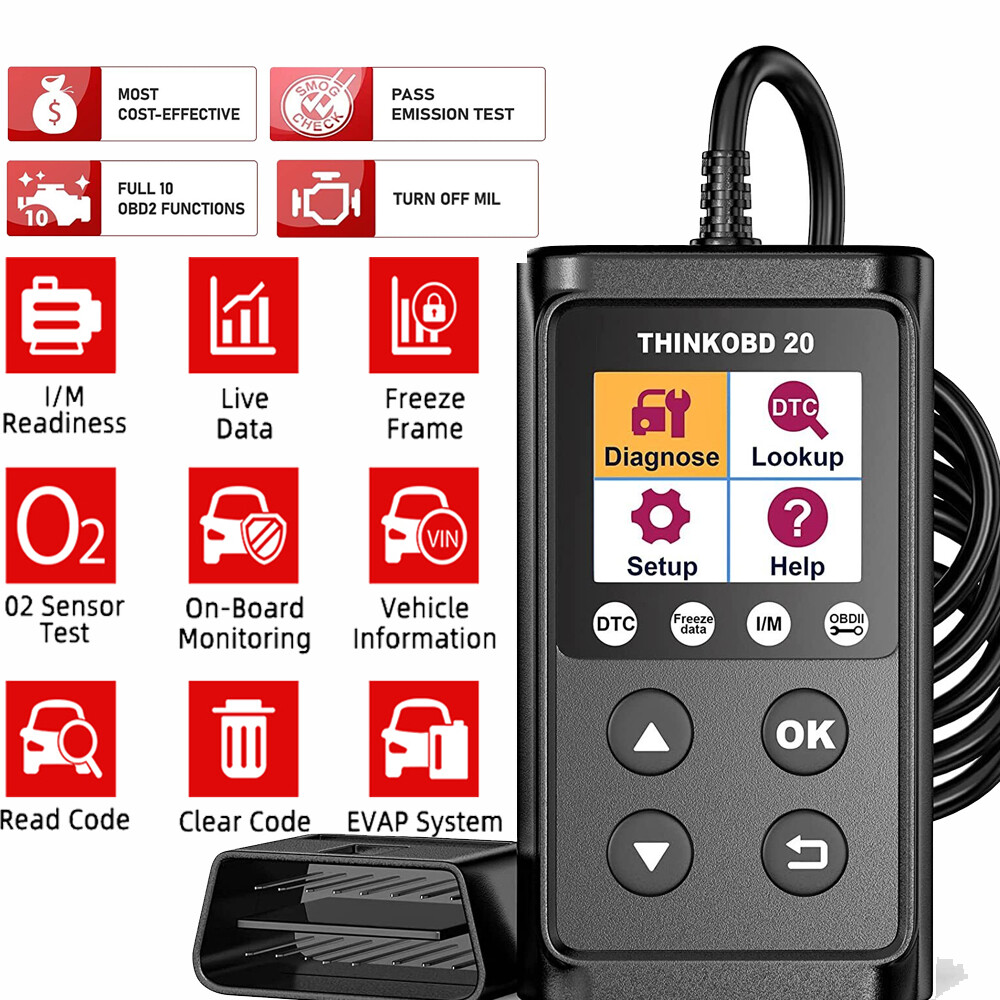 THINKOBD 20 Auto Code Reader OBD2 Scanner Car Check Engine Fault Diagnostic Tool