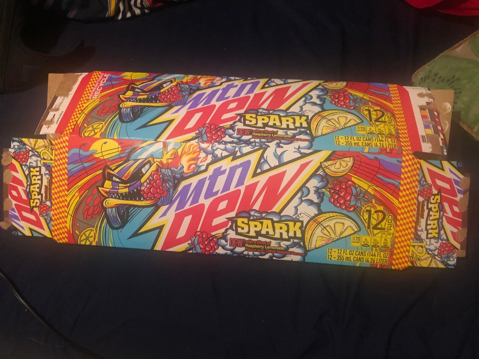 EMPTY 2024 MOUNTAIN DEW Mtn Dew: Spark 12 pk Box Decoration DIY Display