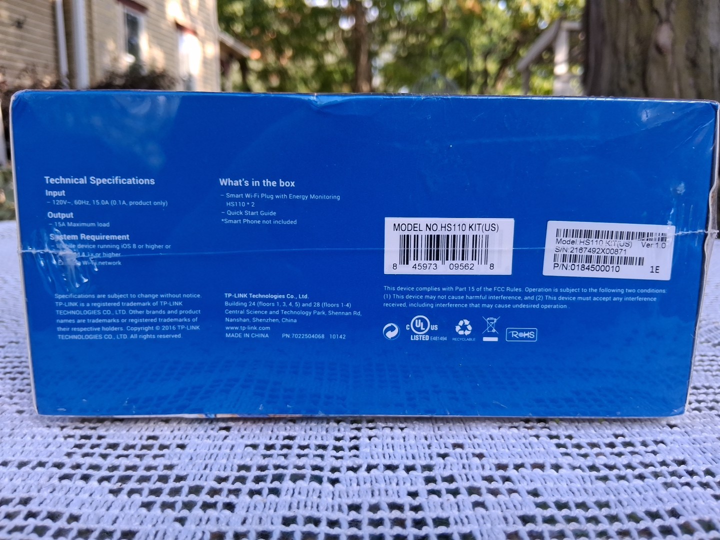 New-TP-Link Smart Wi-Fi Plug Mpdel HS110 2 Pack