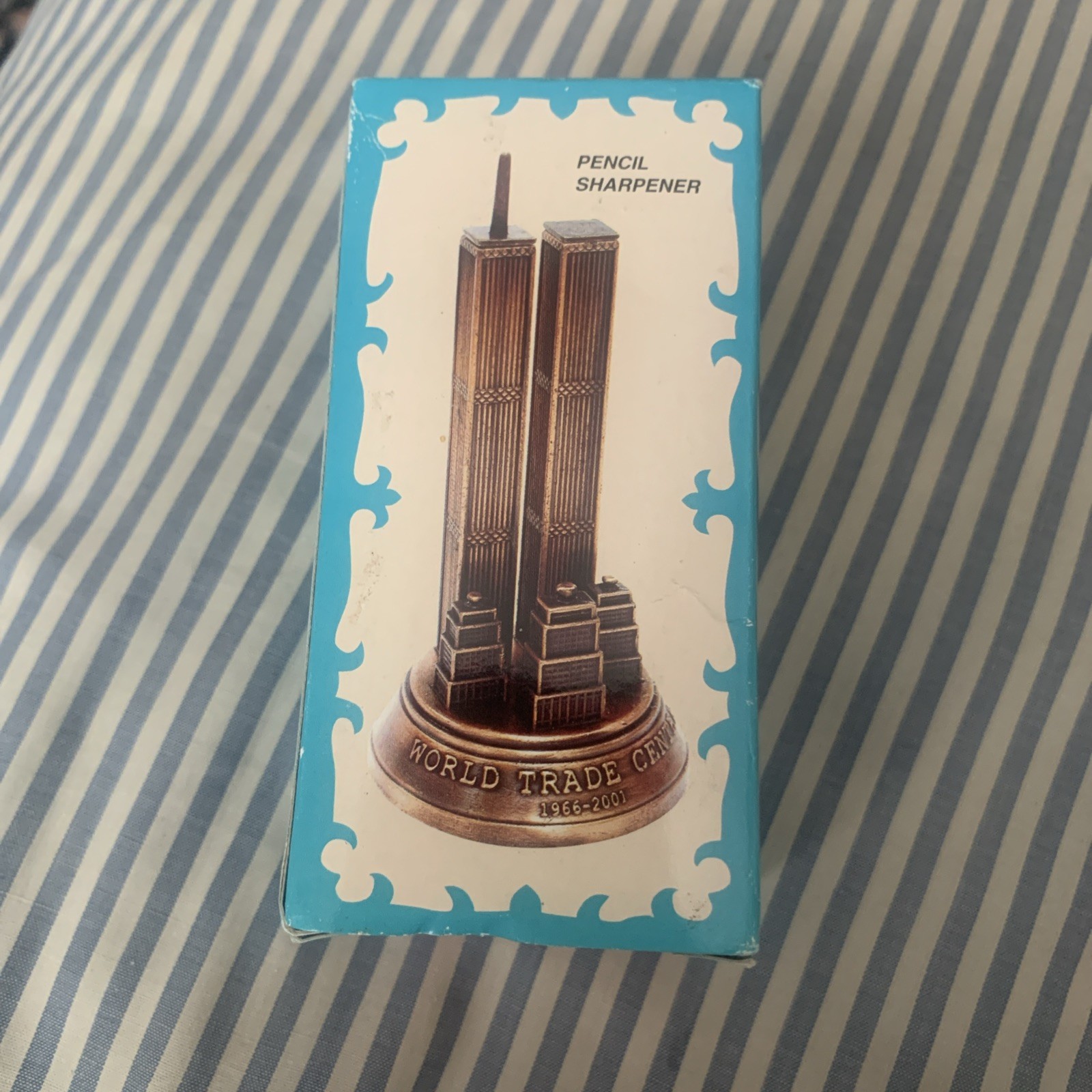 World Trade Center Die Cast Metal Collectible Pencil Sharpener Historic Item !!!