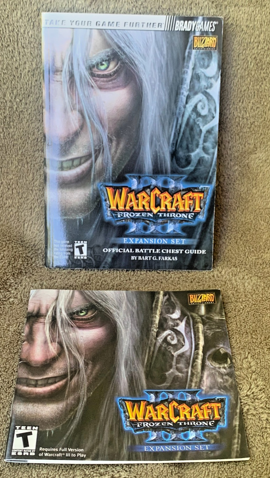 Warcraft III The Frozen Throne Official Battle Chest Guide 2003 Blizzard Brady