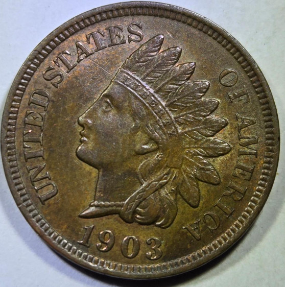 1903 Indian Head Penny MS Uncirculated Brown