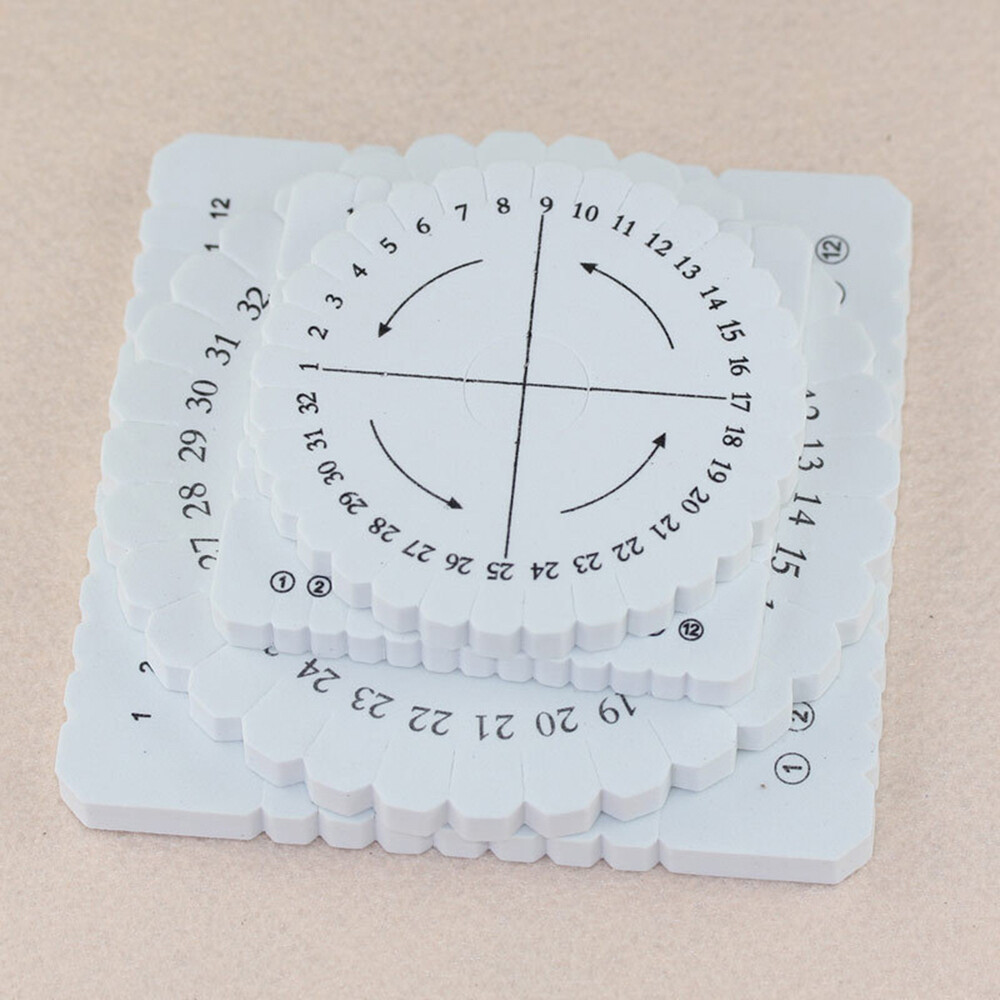 4pcs table belt weaving shuttle Disks Set Plate Square Braid Square Disk