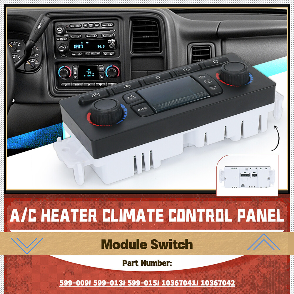 For 03-07 Hummer H2 A/C Temperature Climate Control Panel Digital Heater Switch