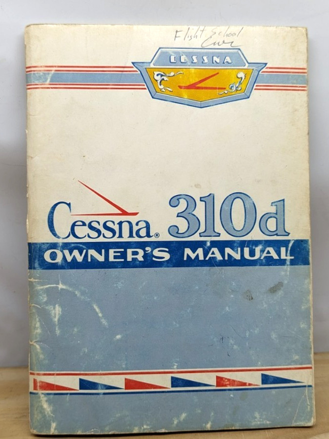 Cessna 1960 Model 310D Owner's Manual, 1st, pb